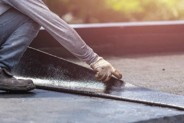 Professional Basement Waterproofing technician working in Pennington, NJ